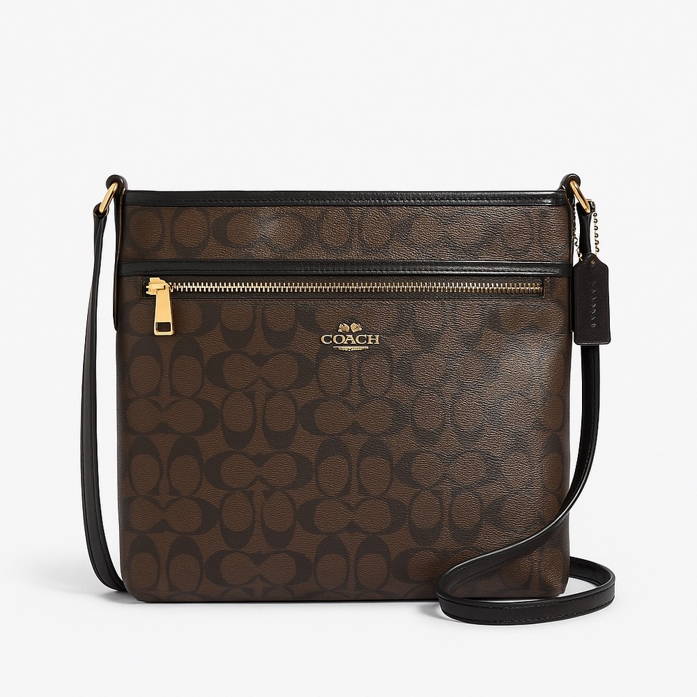 Coach Brown and Black Crossbody Bag repair bag